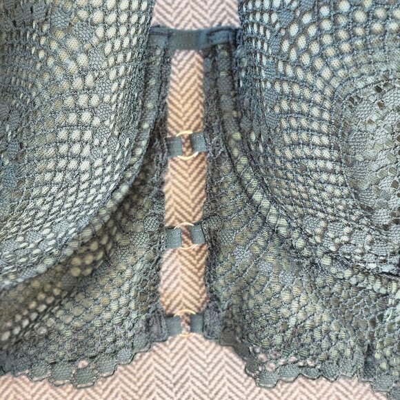 Lace Bra  Size 38D Green - Picture 6 of 10